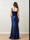 Load image into Gallery viewer, Refined Floral Lace Long Dress with Soft Lining By LA Merchandise LAV5298
