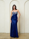 Load image into Gallery viewer, Wholesale Strapless Sweetheart Crystal Beaded Illusion Corset Mermaid Evening Gown by LAV5306