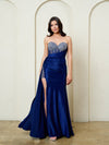 Load image into Gallery viewer, Wholesale Strapless Sweetheart Crystal Beaded Illusion Corset Mermaid Evening Gown by LAV5306