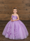 Load image into Gallery viewer, LA Merchandise LAZSCK324 Girls Strapless Illusion Sweetheart 3D Floral A-Line Gown