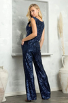 Load image into Gallery viewer, Two-Piece Formal Sleeveless Sequined Pant Suit By LA Merchandise LAV3474 - - Pant Suit LAV