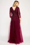 Load image into Gallery viewer, LAF8370 Wholesale 3/4 Sleeve Lace Appliqué Mother of the Bride Dress V-Neck A-Line Formal Gown