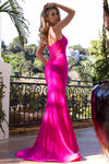 Cargar imagen en el visor de la galería, LAF8463 Wholesale Glitter Mermaid Prom Dress with Sleeveless Sweetheart Corset Bodice and High Slit - - Long Prom Dress LAF