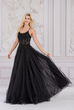 Load image into Gallery viewer, LA Merchandise LAA7035 Strappy Back A-line Pageant Gown