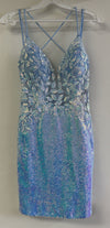 Load image into Gallery viewer, LA Merchandise LA2084 Sequin Sleeveless Cocktail Short Dress - - Dress LA Merchandise