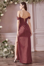 Load image into Gallery viewer, LA Merchandise LAR7484 Off Shoulder Corset Simple Bridesmaids Dress