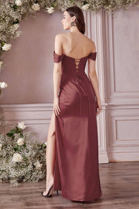 LA Merchandise LAR7484P Plus Size Removable Off Shoulder Straps Gown - - Dress LA Merchandise