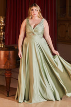 Load image into Gallery viewer, LA Merchandise LAR7497 Ruched Bodice Bridesmaids Flowy Long Gown