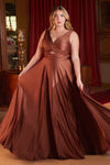 Load image into Gallery viewer, LA Merchandise LAR7497 Ruched Bodice Bridesmaids Flowy Long Gown