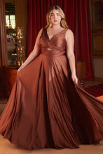 Load image into Gallery viewer, LA Merchandise LAR7497 Ruched Bodice Bridesmaids Flowy Long Gown