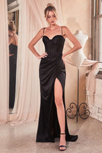 Load image into Gallery viewer, LA Merchandise LAR7498 Corset Bone Spaghetti Straps Classy Bridemaids Dress