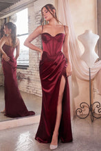 Load image into Gallery viewer, LA Merchandise LAR7498 Corset Bone Spaghetti Straps Classy Bridemaids Dress