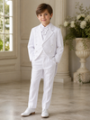 Load image into Gallery viewer, Boys Black Formal Tailcoat Tuxedo Set with Satin Trim By La Merchandise LA8209