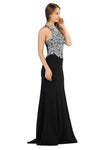Load image into Gallery viewer, La Merchandise LAY8314 Halter Embroidered Lace Long Evening Dress - - LAY