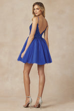 Load image into Gallery viewer, La Merchandise LAT863 Spaghetti Straps A-line Prom Short Dress - - LA Merchandise