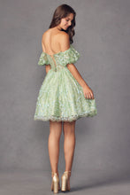 Load image into Gallery viewer, La Merchandise LAT891 Strapless Glitter Off Shoulder Cocktail Dress - - LA Merchandise
