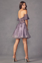 Load image into Gallery viewer, La Merchandise LAT909 Sweetheart Embroidered Homecoming Dress - - LA Merchandise