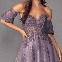 Load image into Gallery viewer, La Merchandise LAT909 Sweetheart Embroidered Homecoming Dress
