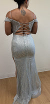 Load image into Gallery viewer, LA Merchandise LA8084 Cold Shoulder Formal Prom Long Gown - - Dress LA Merchandise