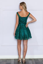 Load image into Gallery viewer, LA Merchandise LAY9204 Homecoming Glitter Mini Dress