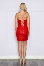 Load image into Gallery viewer, LA Merchandise LAY9224 Sequin Criss Cross Straps Holidays Party Dress