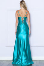 Load image into Gallery viewer, LA Merchandise LAY9252 V-neck High Slit Bridesmaids Stretch Dress