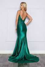 Load image into Gallery viewer, LA Merchandise LAY9260 Sleeveless Sheer Side Glitter Pageant Gown - - LA Merchandise