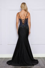 Load image into Gallery viewer, LA Merchandise LAY9264 Corset Back Rhinestones Prom Fitted Long Gown - - LA Merchandise