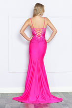 Load image into Gallery viewer, LA Merchandise LAY9264 Corset Back Rhinestones Prom Fitted Long Gown - - LA Merchandise