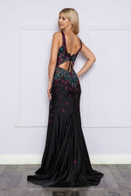 Load image into Gallery viewer, LA Merchandise LAY9270 Sleeveless Detailed Black Formal Prom Dress - - LA Merchandise
