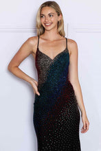 Load image into Gallery viewer, LA Merchandise LAY9272 Sleeveless V-Neck Beaded Black Gala Dress - - LA Merchandise