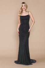 Load image into Gallery viewer, LA Merchandise LAY9284 Strappy Back Side Slit Formal Evening Gown - BLACK - LA Merchandise