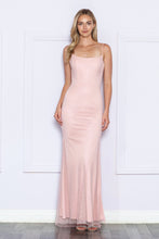 Load image into Gallery viewer, LA Merchandise LAY9284 Strappy Back Side Slit Formal Evening Gown - BLUSH - LA Merchandise