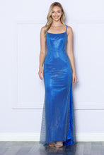 Load image into Gallery viewer, LA Merchandise LAY9284 Strappy Back Side Slit Formal Evening Gown - ROYAL BLUE - LA Merchandise