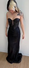Load image into Gallery viewer, Wholesale Strapless Sequin Corset Evening Gown Formal Prom Dress By LA2195 - - Prom Dress LA Merchandise