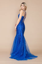 Load image into Gallery viewer, LA Merchandise LAY9306 Glitter Mermaid Mesh Open Back Formal Prom Gown - - LA Merchandise