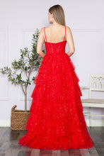 Load image into Gallery viewer, LA Merchandise LAY9328 Spaghetti Straps Ruffles A-line Prom Dress - - LA Merchandise