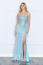 Load image into Gallery viewer, LA Merchandise LAY9344 Cut Out Back Sequins Slit Prom Formal Dress