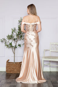 LA Merchandise LAY9350 Embroidered Off the Shoulder Sweetheart Formal Gown - - LA Merchandise