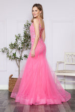 Load image into Gallery viewer, LA Merchandise LAY9374 3D Floral Applique Sheer Bodice Mermaid Gown