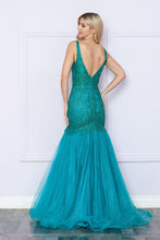 Load image into Gallery viewer, LA Merchandise LAY9388 Sleeveless Formal Mermaid Glitter Pageant Gown - - LA Merchandise