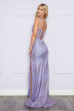 Load image into Gallery viewer, LA Merchandise LAY9400 Sexy Long Sequined Open Back Glitter Prom Dress - - LA Merchandise