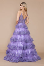 Load image into Gallery viewer, LA Merchandise LAY9402 Spaghetti Strap Corset Bodice Ruffle Gala Ball Gown - - LA Merchandise
