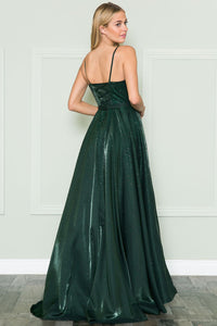A-line Prom Dress -LAY8888 - EMERALD GREEN - LA Merchandise