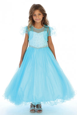 Beautiful Little Girls Tulle Pageant Dresses - LAG5278