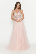 Load image into Gallery viewer, Wholesale Evening Dress V-Neck Beaded Sequin Formal Gown By LAF8183