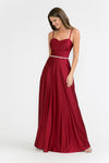 Load image into Gallery viewer, Wholesale Formal Dress Sweetheart Embellished A-Line Gown By LAF5260 - BURGUNDY - Dress LAF