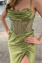 Load image into Gallery viewer, La Merchandise LAABZ020 High Slit Prom Jersey Dress