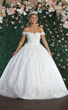 Load image into Gallery viewer, La Merchandise LA161B Wholesale Off Shoulder Wedding Ball Gown - - La Merchandise