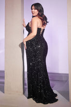 Load image into Gallery viewer, LA Merchandise LARCH151 Strapless Sexy Plus Size Sequined Prom Gown